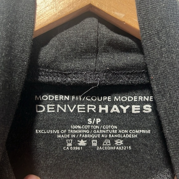 Denver Hayes Men's Modern Fit Long Sleeve Turtleneck - Charcoal, Small - Picture 7 of 10